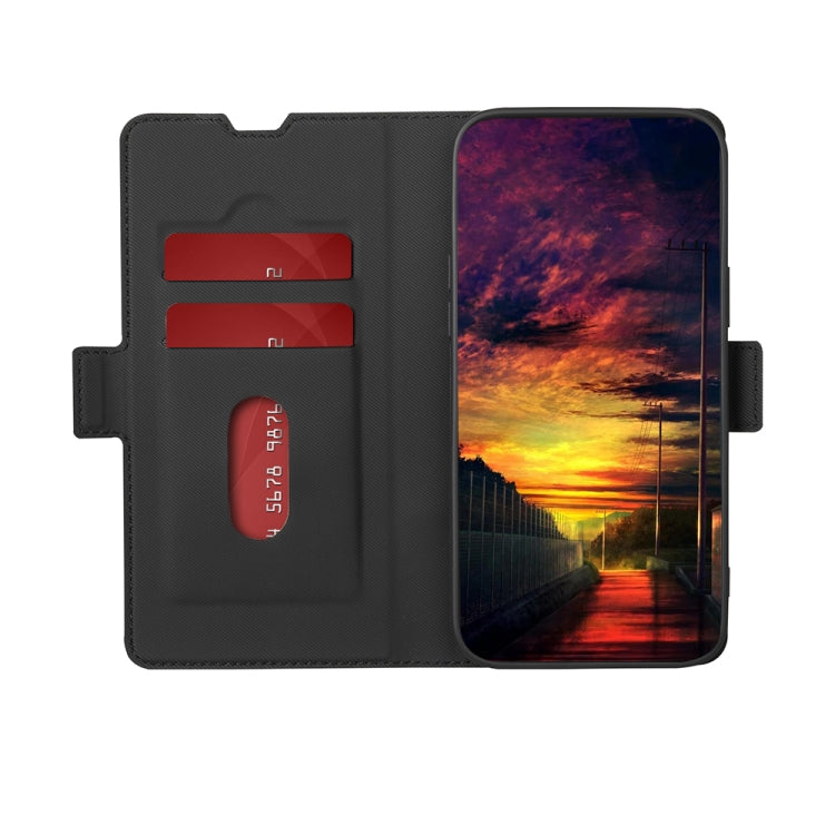 For OPPO Reno 8 5G Twill Texture Side Button Leather Phone Case(Black)