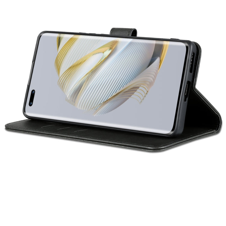 For Huawei nova 10 AZNS Skin Feel Calf Texture Flip Leather Phone Case(Black) - free shipping - PMC TechLife - Order now!