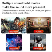 D90 Home Theater Audio Echo Wall Soundbar Subwoofer Bluetooth Audio(Yellow)