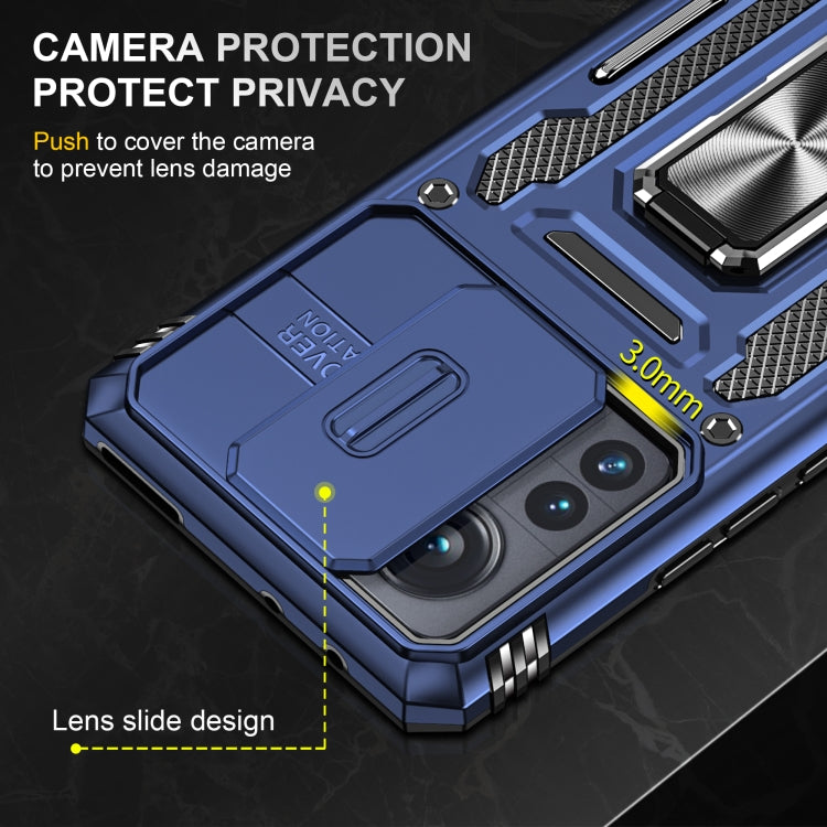For Xiaomi 12 Pro Armor PC + TPU Camera Shield Phone Case(Navy Blue) - free shipping - PMC TechLife - Order now!