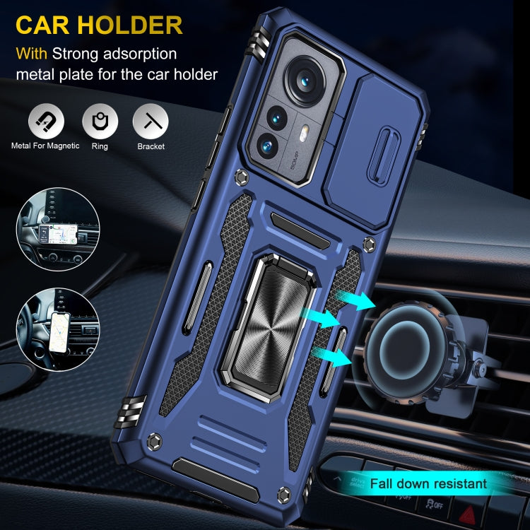 For Xiaomi 12 Pro Armor PC + TPU Camera Shield Phone Case(Navy Blue) - free shipping - PMC TechLife - Order now!