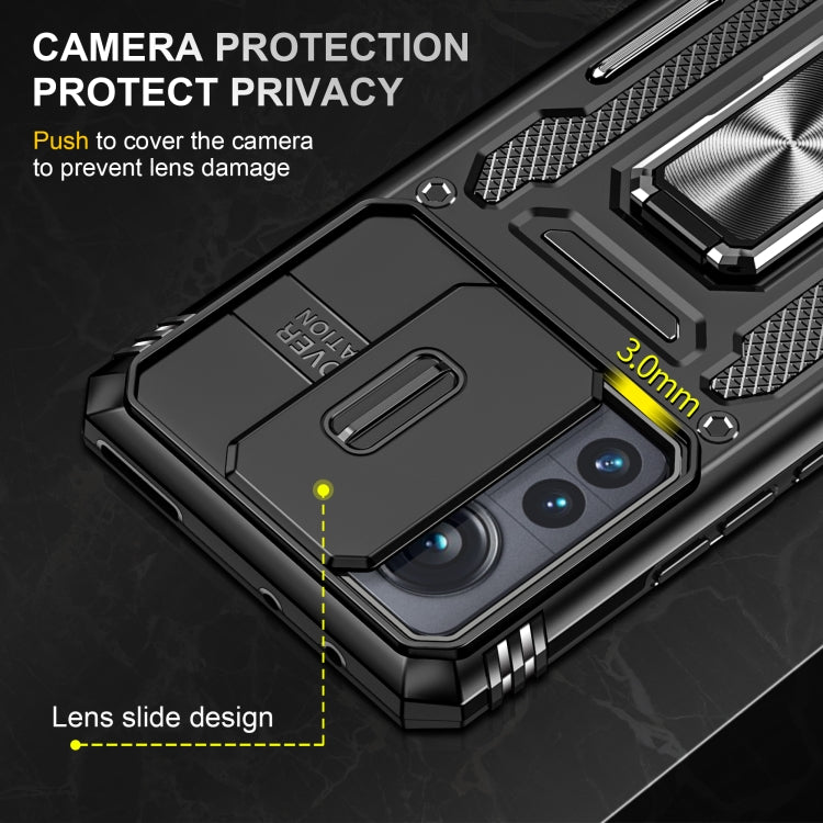 For Xiaomi 12 Pro Armor PC + TPU Camera Shield Phone Case(Black) - free shipping - PMC TechLife - Order now!