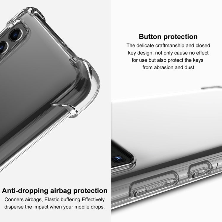 For LG V60 ThinQ 5G IMAK All-inclusive Shockproof Airbag TPU Protective Case, with Screen Protector(Transparent) - LG by imak | Online Shopping South Africa | PMC TechLife