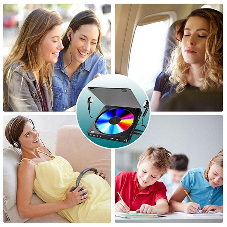 Kecag KC-708 Portable Retro Disc Album CD Player(Black) - free shipping - PMC Jewellery - Order now!