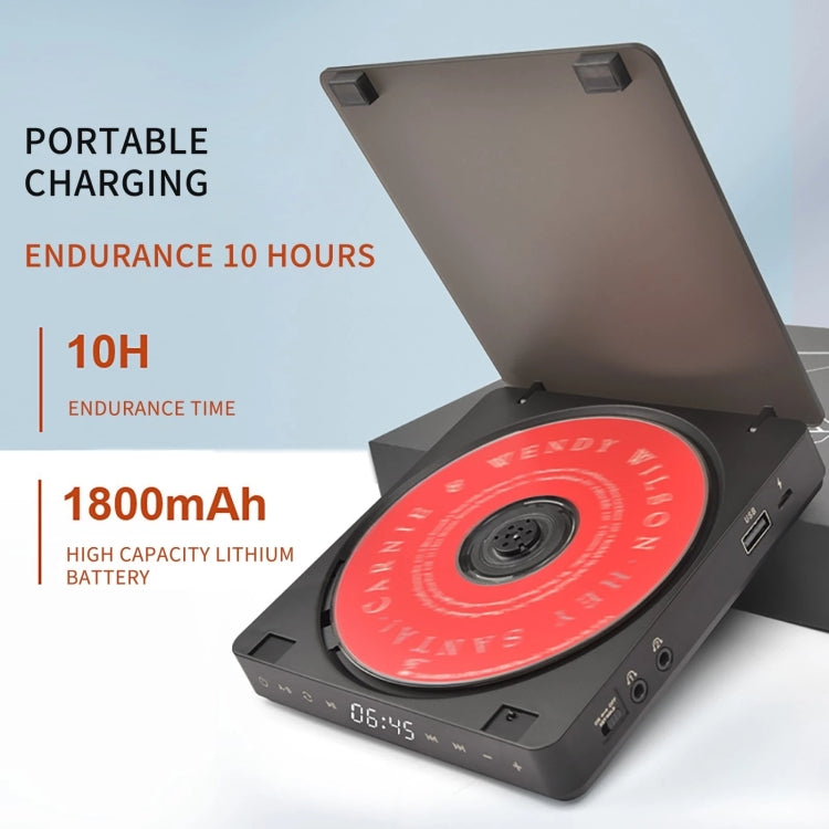 Kecag KC-708 Portable Retro Disc Album CD Player(Black) - free shipping - PMC Jewellery - Order now!