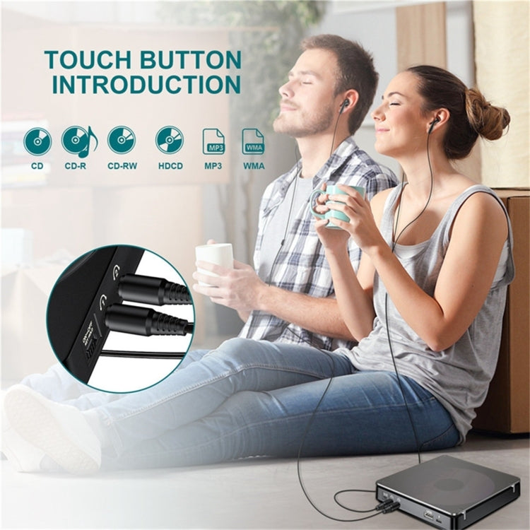 Kecag KC-708 Portable Retro Disc Album CD Player(Black) - free shipping - PMC Jewellery - Order now!