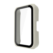 For Huawei Band 7/6 / Honor Band 7/6 Universal PC+ Toughened Film Fully Enclosed Protective Watch Case(Ivory)