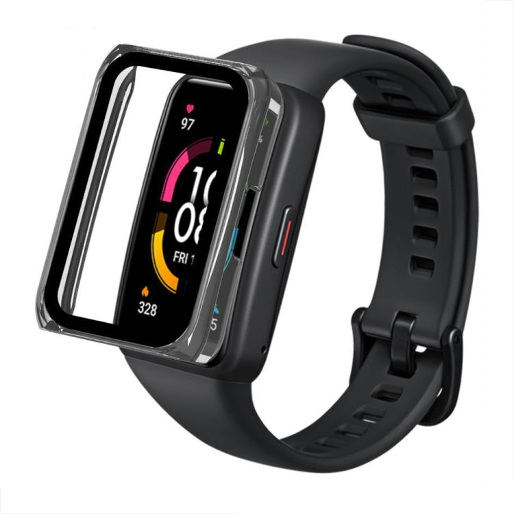For Huawei Band 7/6 / Honor Band 7/6 Universal PC+ Toughened Film Fully Enclosed Protective Watch Case(Ivory) - Watch Cases by PMC Jewellery | Online Shopping South Africa | PMC Jewellery | Buy Now Pay Later Mobicred