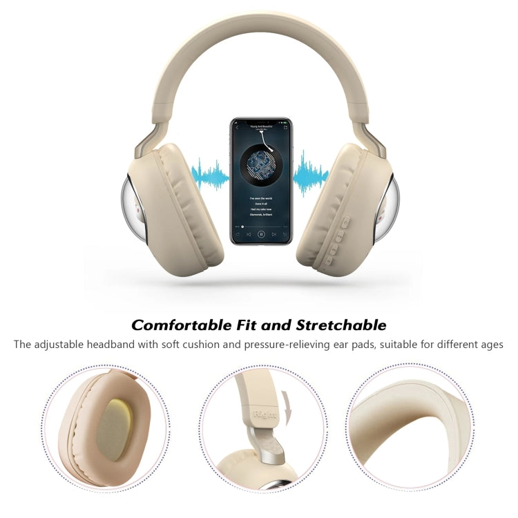 B4 RGB Cartoon Stereo Headset Wireless Bluetooth Headphones(Cat)
