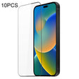 For iPhone 14 Pro 10pcs DUX DUCIS 0.33mm 9H Medium Alumina Tempered Glass Film(Black) - free shipping - PMC TechLife - Order now!