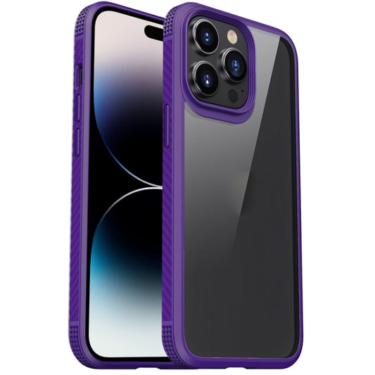 For iPhone 14 Pro iPAKY Shockproof PC + TPU Protective Phone Case(Purple) - iPhone 14 Pro Cases by iPAKY | Online Shopping South Africa | PMC Jewellery | Buy Now Pay Later Mobicred