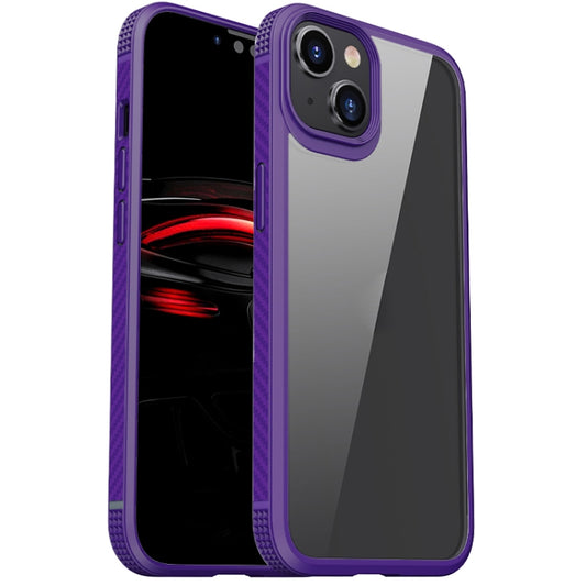 For iPhone 14 Plus iPAKY Shockproof PC + TPU Protective Phone Case (Purple) - iPhone 14 Plus Cases by iPAKY | Online Shopping South Africa | PMC Jewellery | Buy Now Pay Later Mobicred