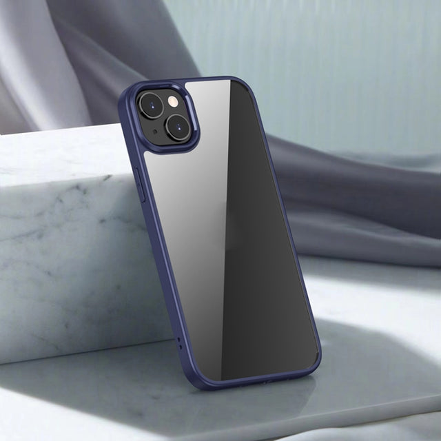 For iPhone 14 Plus iPAKY Shockproof PC + TPU Protective Phone Case (Blue)