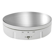 14.6cm Remote Mirror USB Electric Rotating Turntable Display Stand, Load: 10kg(White)
