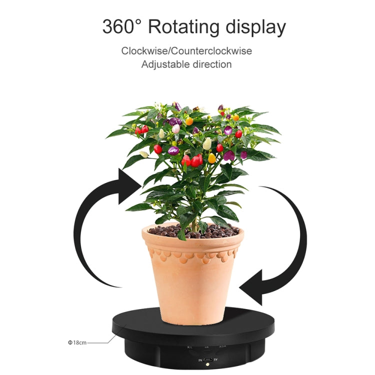 3 in 1 Electric Rotating Display Stand Turntable(White)
