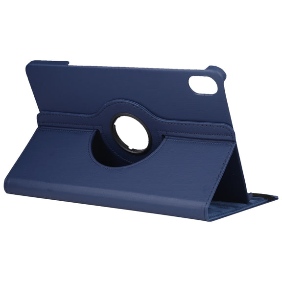 For Honor Pad 8 360 Degree Rotation Litchi Texture Flip Leather Tablet Case(Blue)