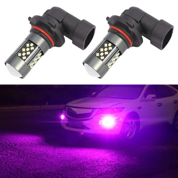 1 Pair 9006 12V 7W Continuous Car LED Fog Light(Purple Light)