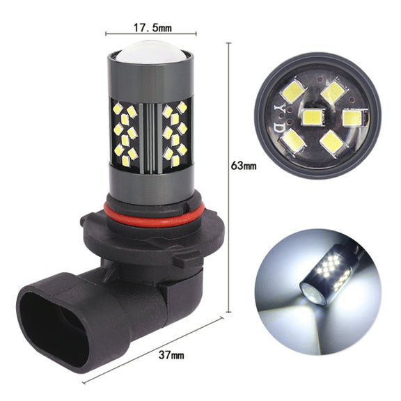 1 Pair 9006 12V 7W Continuous Car LED Fog Light(Blue Light)