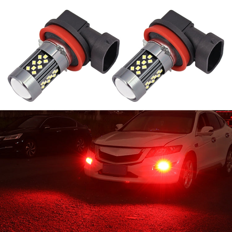 1 Pair H11 12V 7W Continuous Car LED Fog Light(Red Light) - Fog / Driving Lights by PMC TechLife | Online Shopping South Africa | PMC TechLife