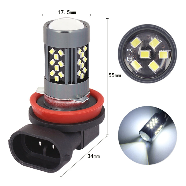 1 Pair H11 12V 7W Continuous Car LED Fog Light(Red Light)
