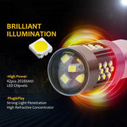 1 Pair H11 12V 7W Strobe Car LED Fog Light(Purple Light)