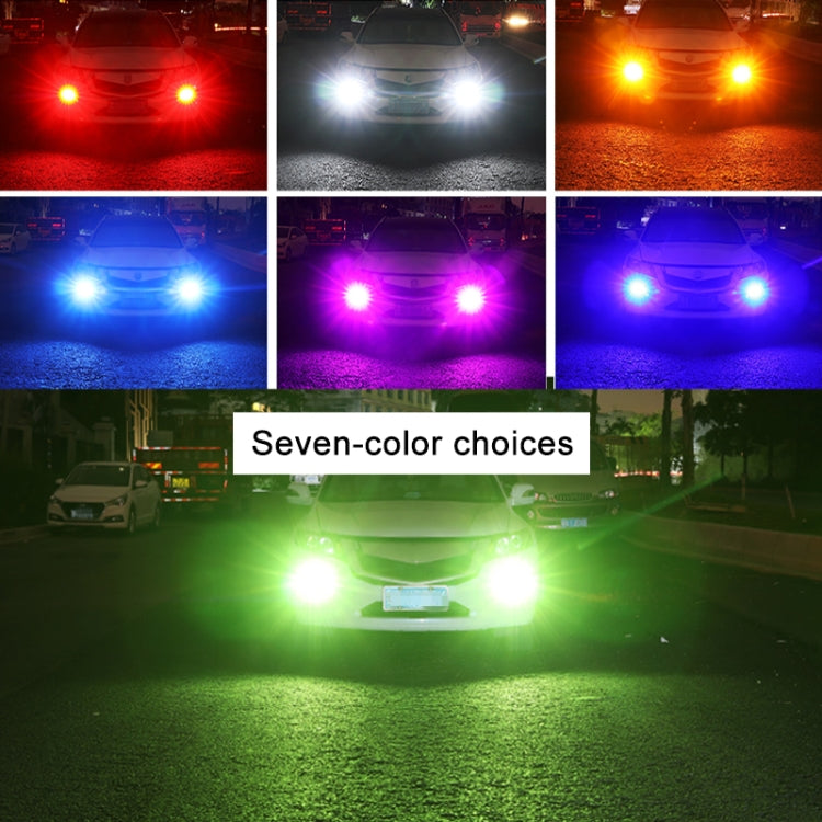 1 Pair H11 12V 7W Strobe Car LED Fog Light(Orange Light)