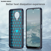 For Nokia G20 Brushed Texture Carbon Fiber TPU Phone Case(Blue)