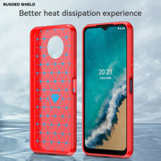 For Nokia G50 Brushed Texture Carbon Fiber TPU Phone Case(Red)