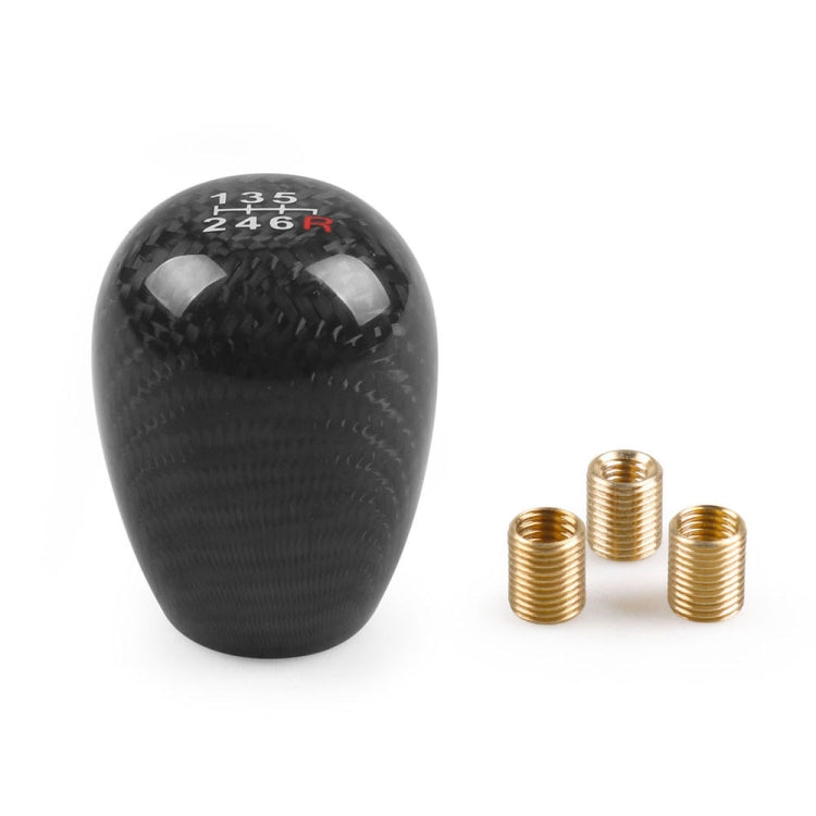 Car Modified 6 Speed Carbon Fiber Gear Stick Shift Knob Head - free shipping - PMC TechLife - Order now!
