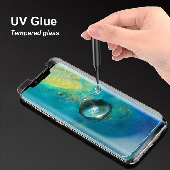For Galaxy S20 Ultra UV Liquid Curved Full Glue Full Screen Tempered Glass Film