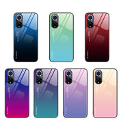 For Huawei nova 9 Gradient Color Glass Case(Red Black)