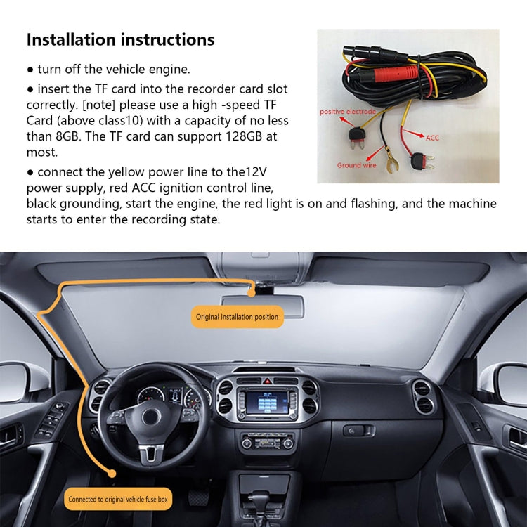 1080P Dual Camera HD Night Vision WiFi Car Dash Cam Driving Recorder - Car DVRs by PMC TechLife | Online Shopping South Africa | PMC TechLife | Buy Now Pay Later Mobicred