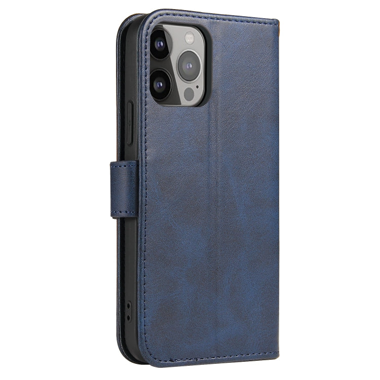 For iPhone 14 Pro Max Calf Texture Buckle Flip Leather Phone Case (Blue) - iPhone 14 Pro Max Cases by PMC TechLife | Online Shopping South Africa | PMC TechLife | Buy Now Pay Later Mobicred