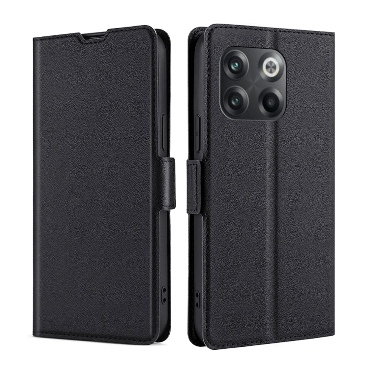 For OnePlus 10T Ultra-thin Voltage Side Buckle Leather Phone Case(Black) - free shipping - PMC TechLife - Order now!