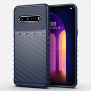 For LG V60 ThinQ Thunderbolt Shockproof TPU Soft Case(Navy Blue)