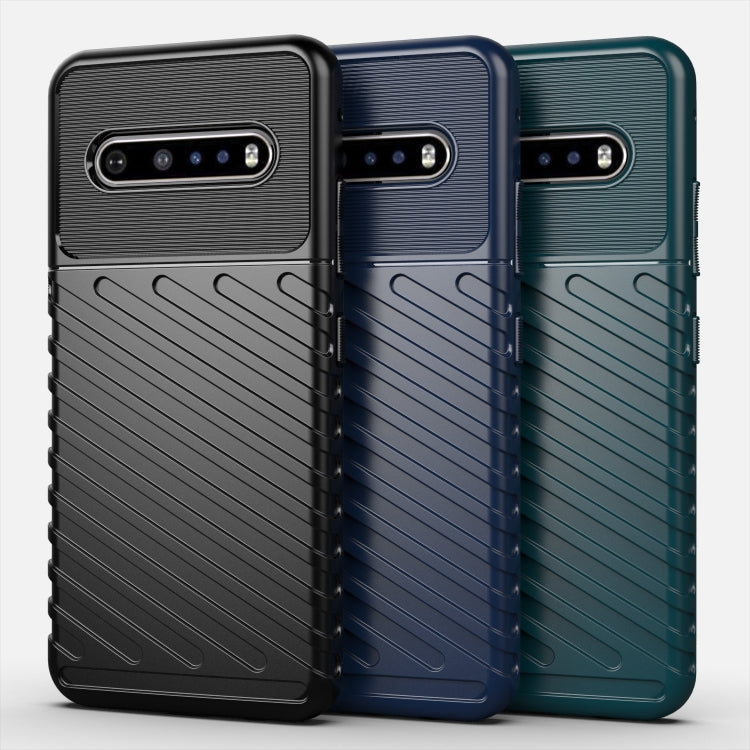 For LG V60 ThinQ Thunderbolt Shockproof TPU Soft Case(Navy Blue)