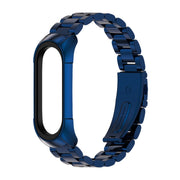For Xiaomi Mi Band 6 / 6 NFC MIJOBS TF2 Tri-Bead Stainless Steel Watch Band(Blue) - Watch Bands by MIJOBS