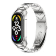 For Xiaomi Mi Band 7 / 7 NFC MIJOBS Stainless Steel Watch Band, Style:TF2 V Type(Silver) - Watch Bands by MIJOBS