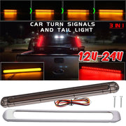2 PCS 72LEDs Two-color Brake Turn Tail Light(Red Shell Red Light + Flowing Yellow Light)