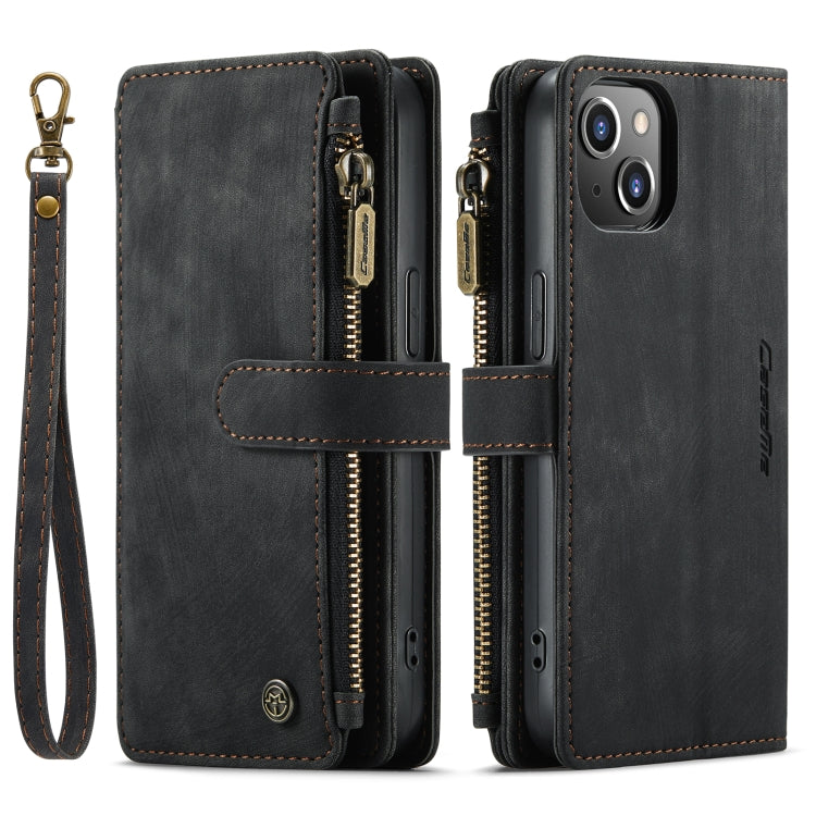 For iPhone 14 CaseMe C30 Multifunctional Phone Leather Case (Black) - iPhone 14 Cases by CaseMe | Online Shopping South Africa | PMC TechLife | Buy Now Pay Later Mobicred