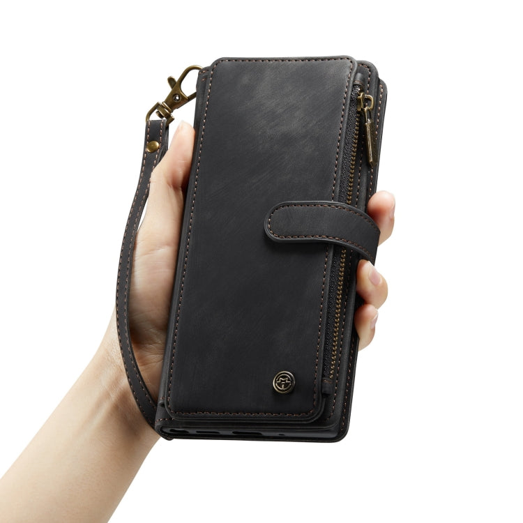 For iPhone 14 Pro Max CaseMe C30 Multifunctional Phone Leather Case (Black)