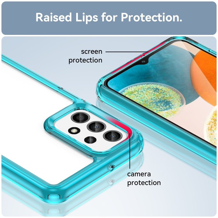 For Samsung Galaxy A23 5G Colorful Series Acrylic + TPU Phone Case(Transparent Blue) - free shipping - PMC TechLife - Order now!