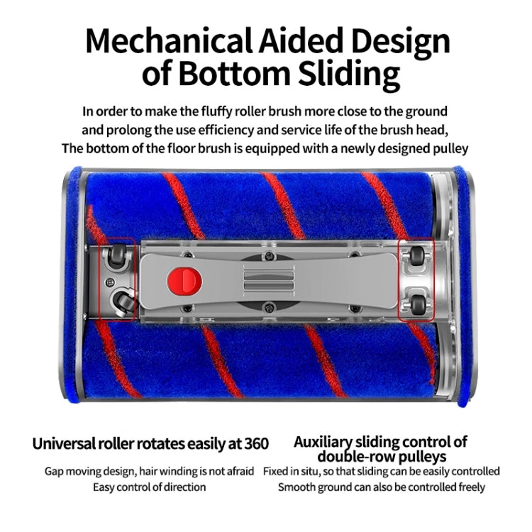 For Dyson V7 / V8 / V10 / V11 Double Roller Brush Universal Electric Floor Brush - free shipping - PMC TechLife - Order now!