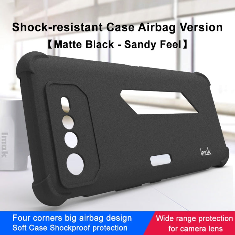 For Asus ROG Phone 6 IMAK All-inclusive Shockproof Airbag TPU Case (Matte Black) - ASUS Cases by imak | Online Shopping South Africa | PMC TechLife | Buy Now Pay Later Mobicred