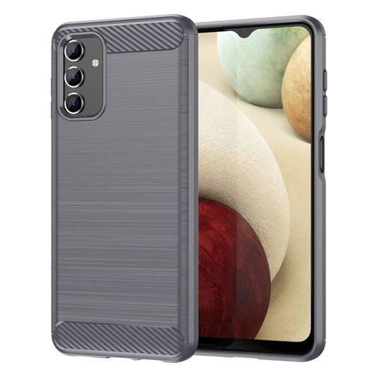 For Samsung Galaxy A04s Brushed Texture Carbon Fiber TPU Case(Grey) - free shipping - PMC Jewellery - Order now!