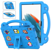 Handle Kickstand Children EVA Shockproof Tablet Case For Samsung Galaxy Tab A8 10.5 2022/2021 / Lenovo Tab M10 Plus 3rd Gen TB125FU 2022 10.6 inch / Huawei MatePad Pro 2021/2019 / Nokia T20 10.36 2021(Sky Blue)