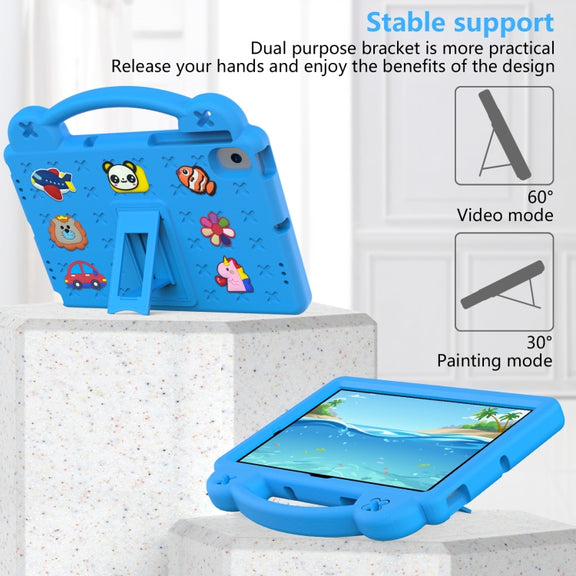 Handle Kickstand Children EVA Shockproof Tablet Case For Samsung Galaxy Tab A8 10.5 2022/2021 / Lenovo Tab M10 Plus 3rd Gen TB125FU 2022 10.6 inch / Huawei MatePad Pro 2021/2019 / Nokia T20 10.36 2021(Sky Blue)