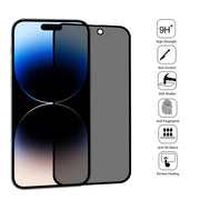 For iPhone 14 Pro Anti-peeping Plasma Oil Coated High Aluminum Wear-resistant Tempered Glass Film