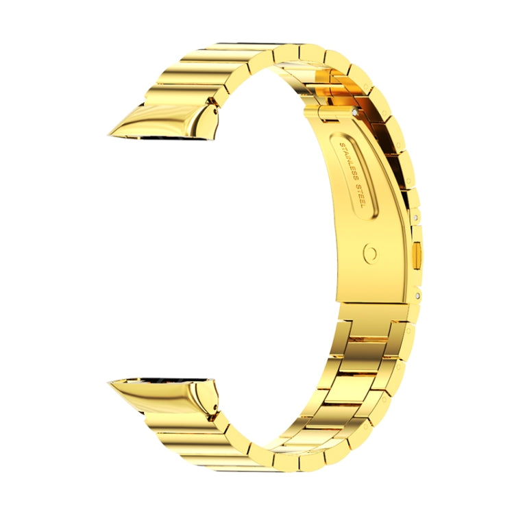 For Huawei Band 6 / Honor Band 6 / 7 Mijobs Bamboo Stainless Steel Metal Watch Band(Gold) - free shipping - PMC TechLife - Order now!
