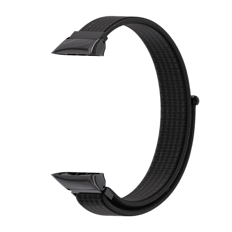 For Huawei Band 6 / Honor Band 6 / 7 Mijobs Breathable Nylon Watch Band(Black) - Watch Bands by MIJOBS | Online Shopping South Africa | PMC TechLife | Buy Now Pay Later Mobicred